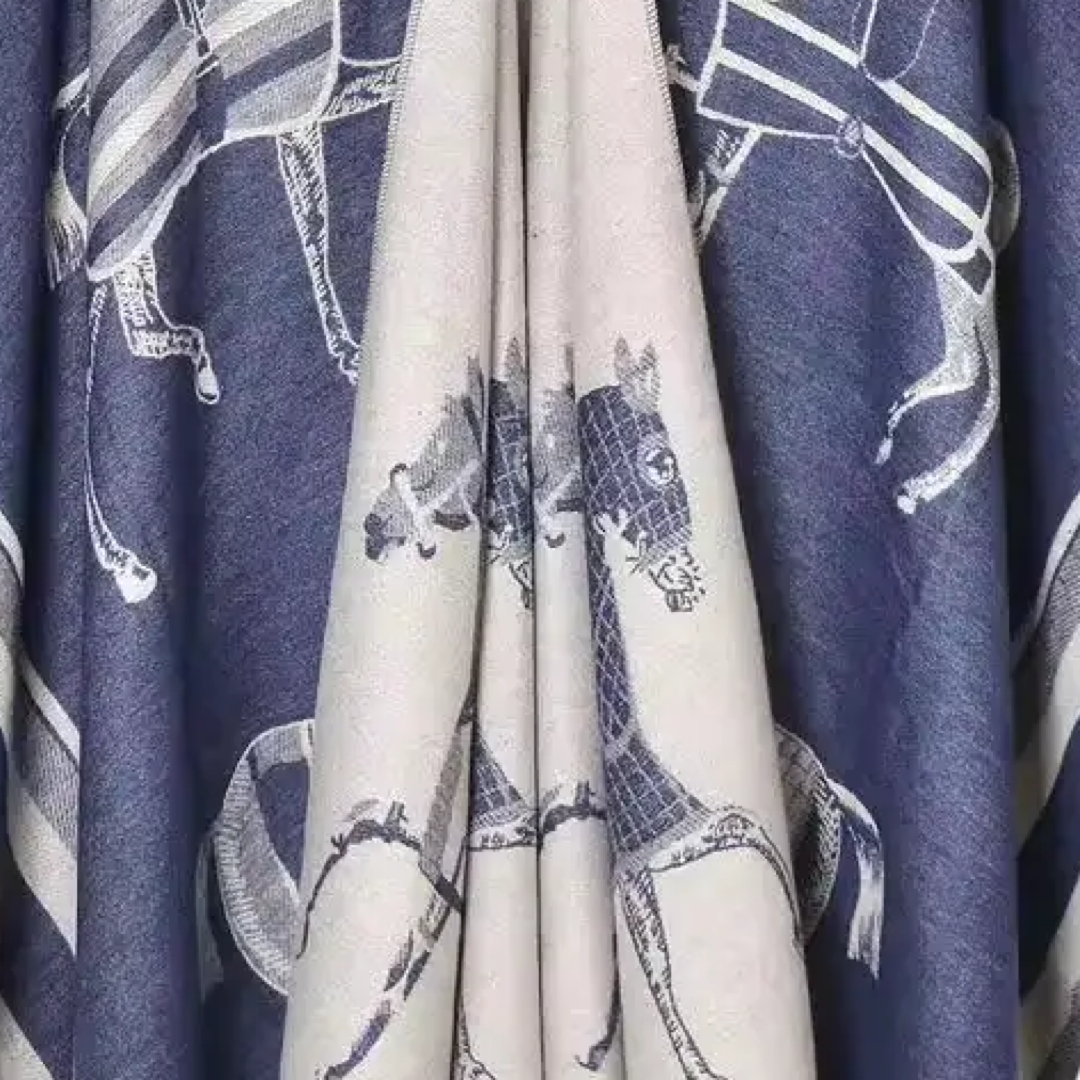 Equestrian Horse Blanket Shawl Wrap Scarf