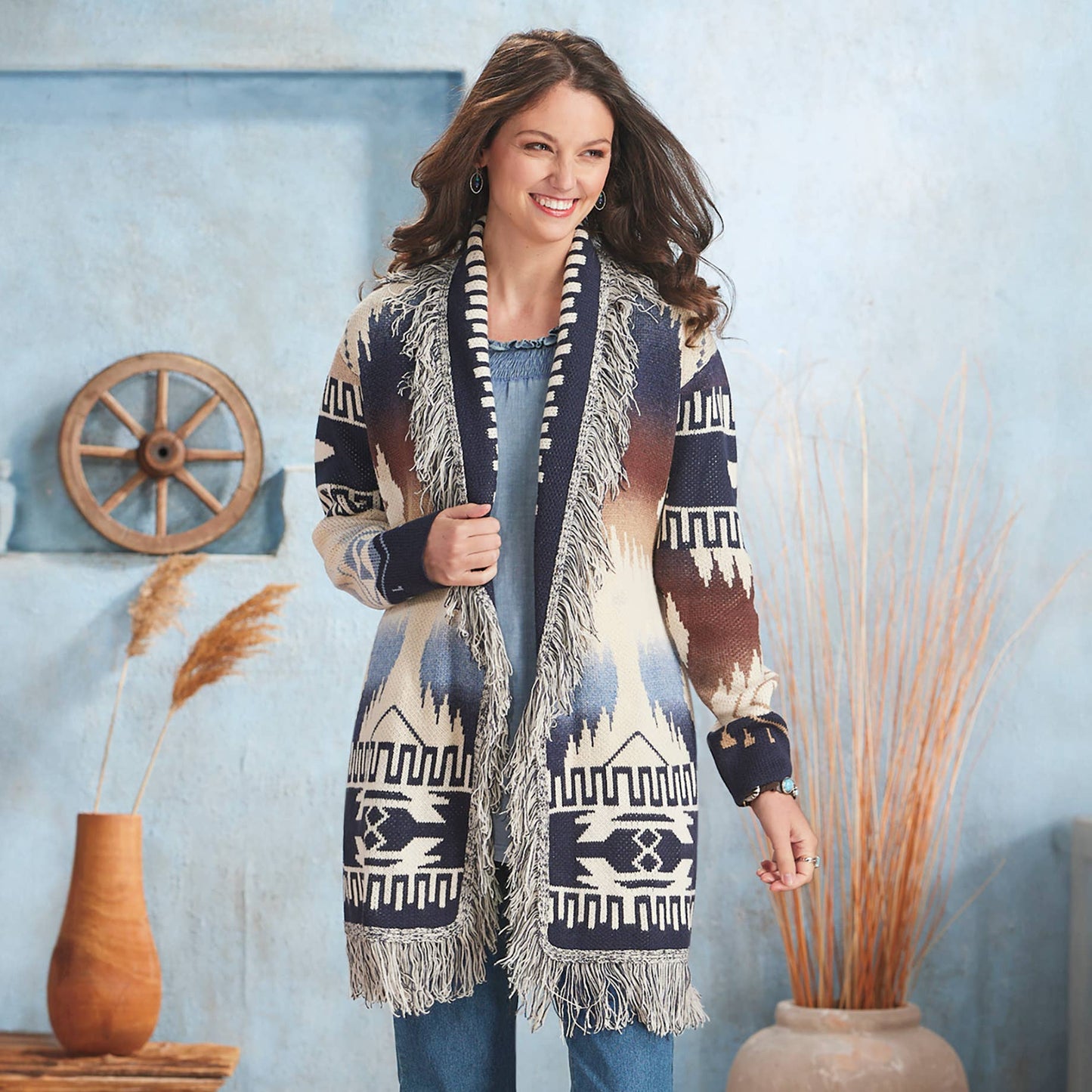 Tahoe Fringed Sweater