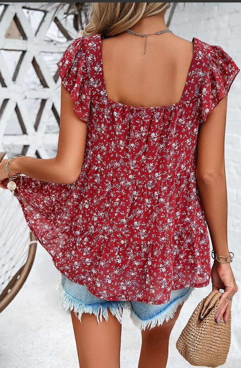 Babydoll Floral Shirt