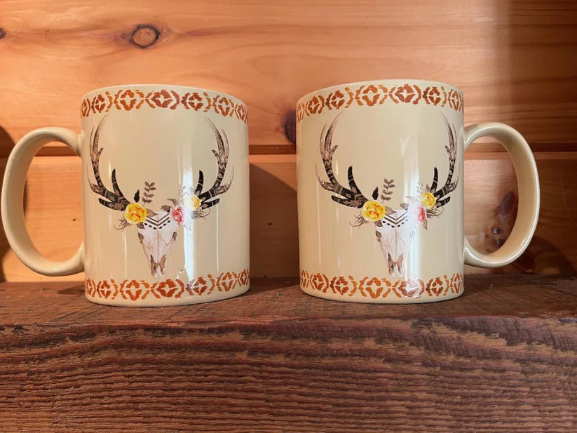Oh Deer skull mug