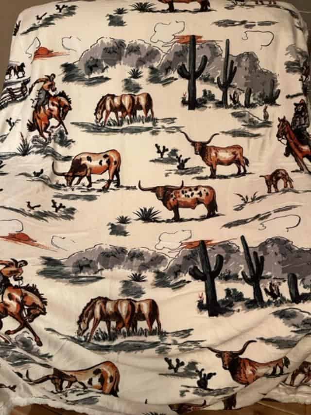 Longhorn Color Throw