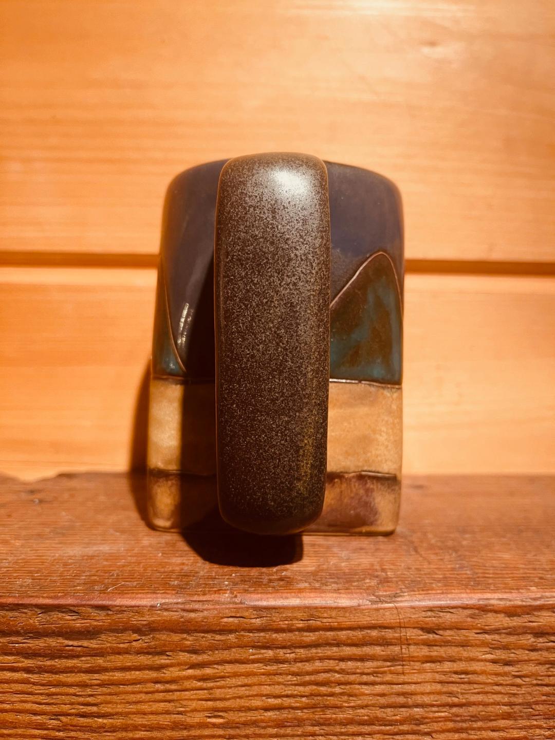 Running Horses square mug by Myra