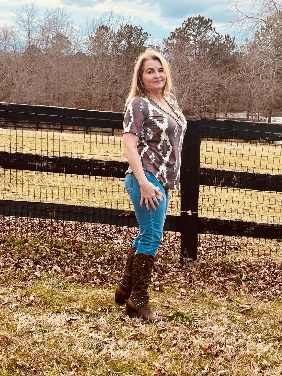 Aztec Kingdon Top by Sterling Kreek