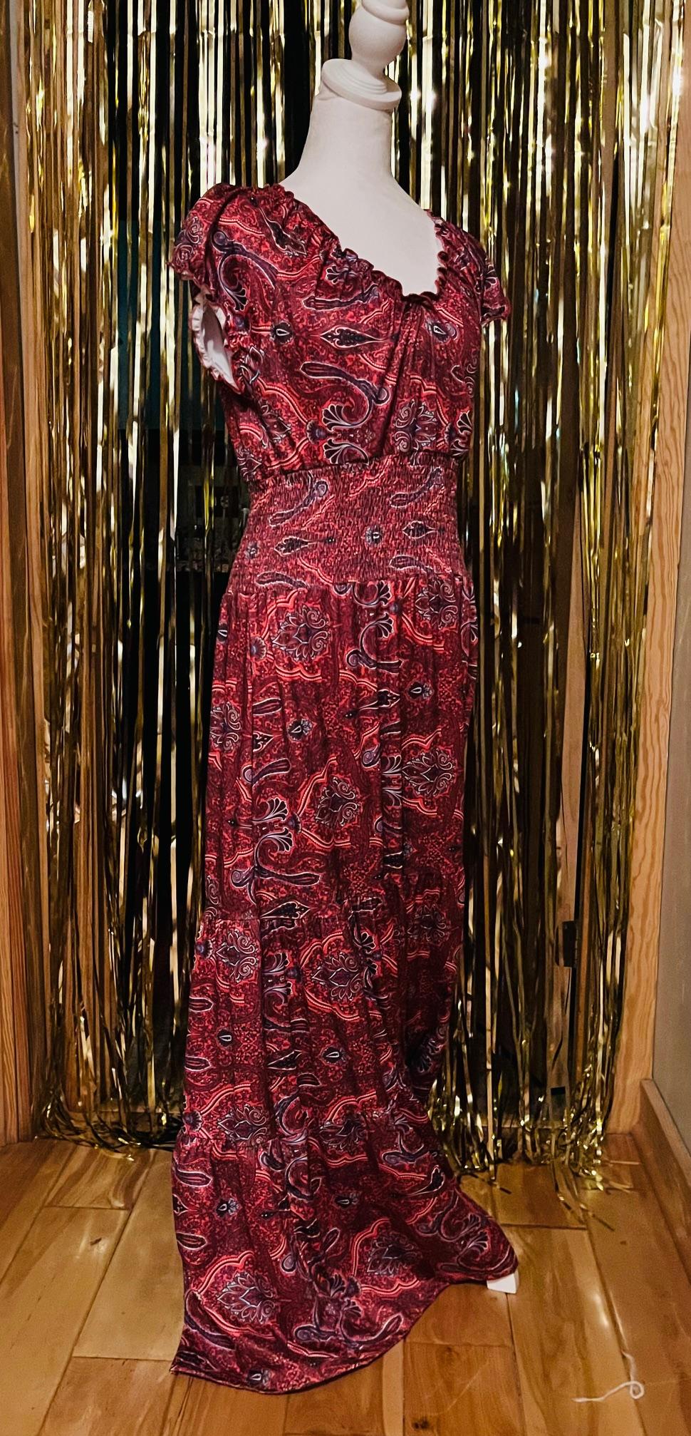 Red Tribal Dress