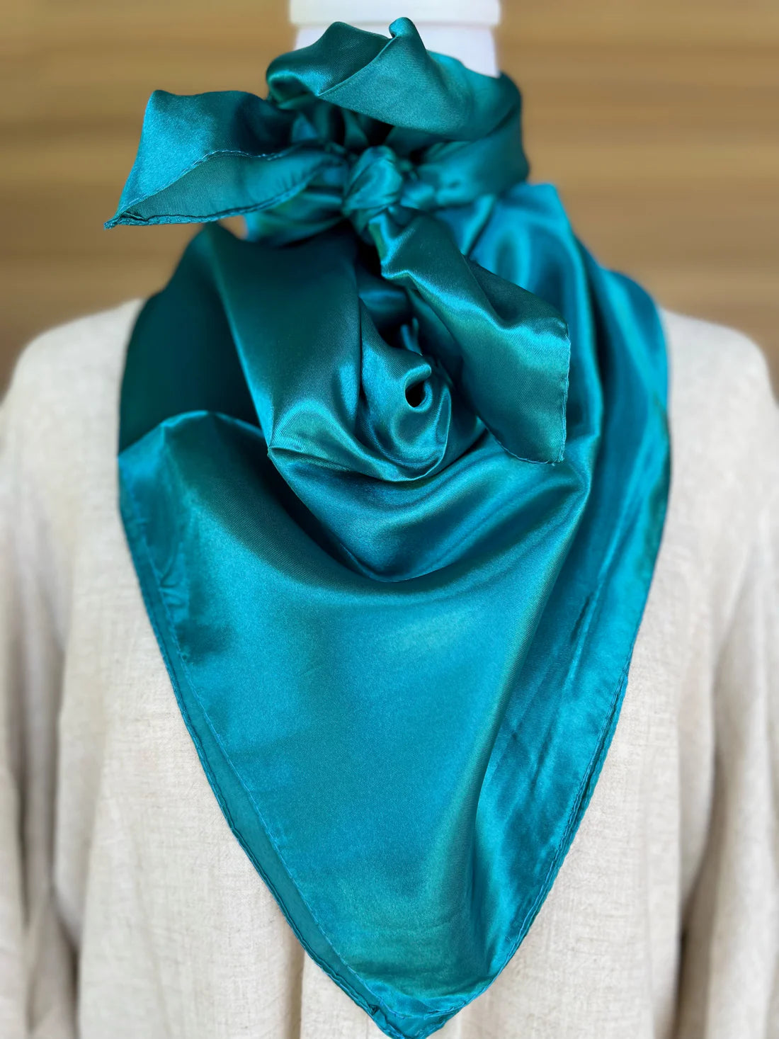 Solid Turquoise Wild Rag