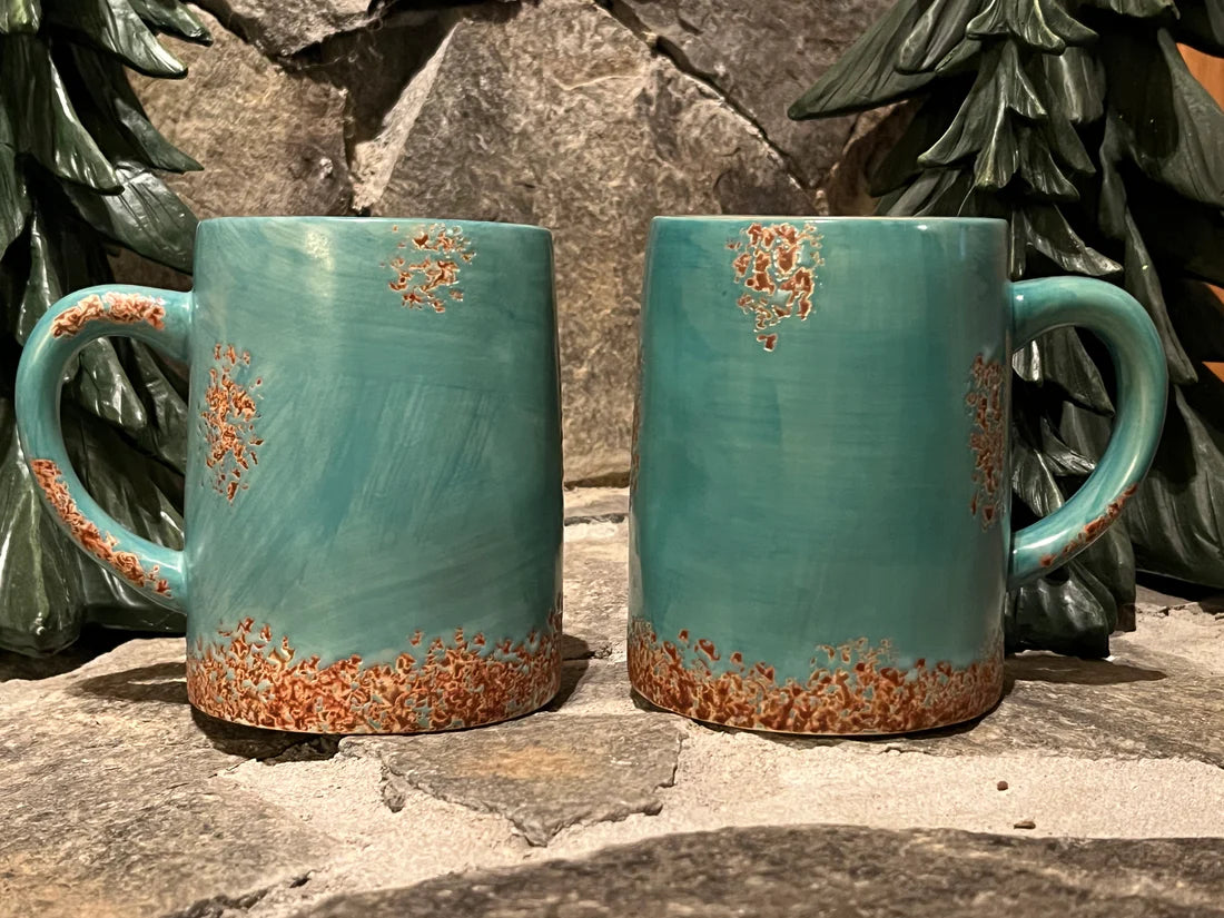 Old West Collection Turquoise Patina mug