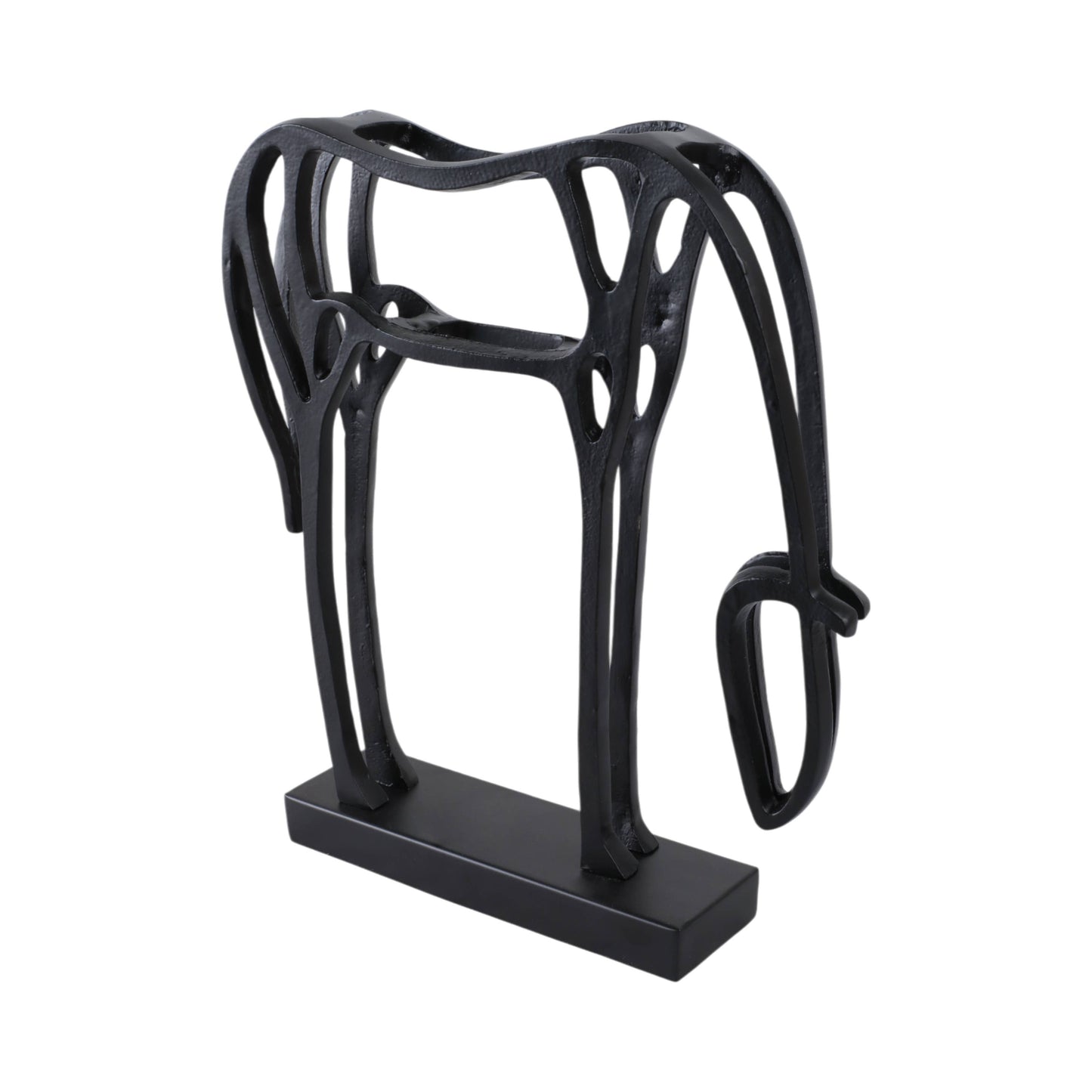 Black Metal Cut-out Horse, 15 in.