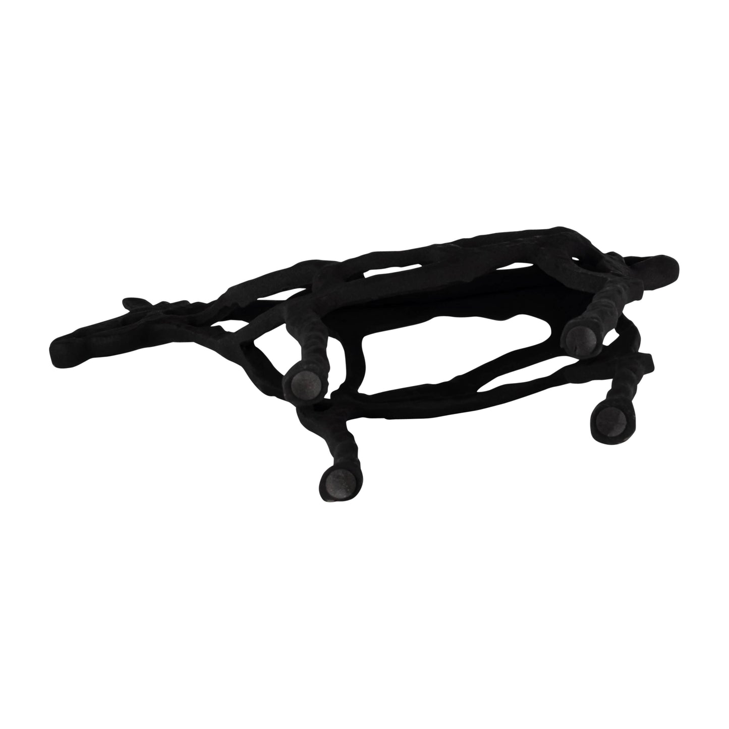 Black Metal Horse Illusion decorative piece 14 in.