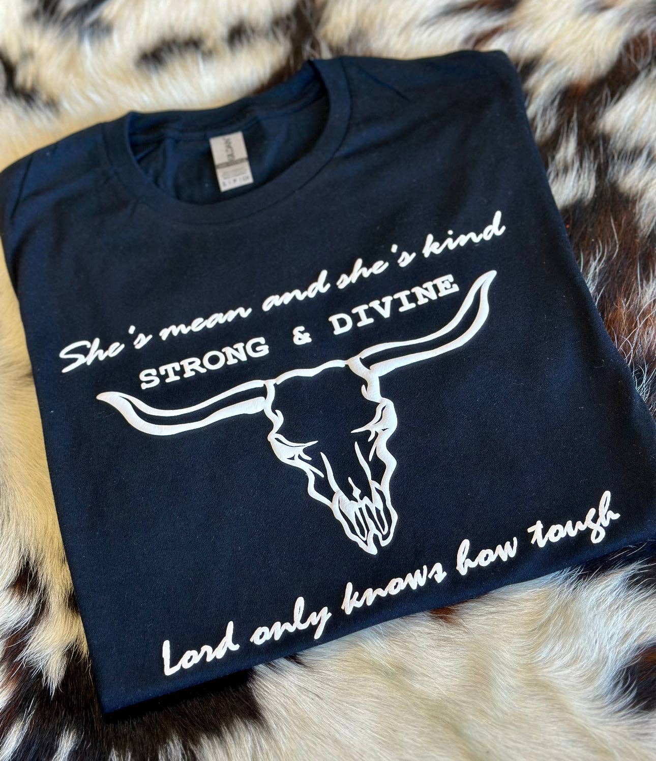 Longhorn T-shirt in Black