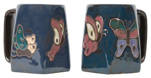 Mara Stoneware Butterfly Square Mug