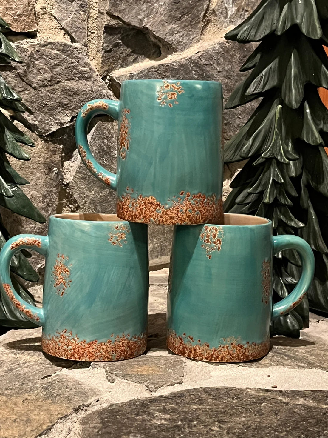 Old West Collection Turquoise Patina mug
