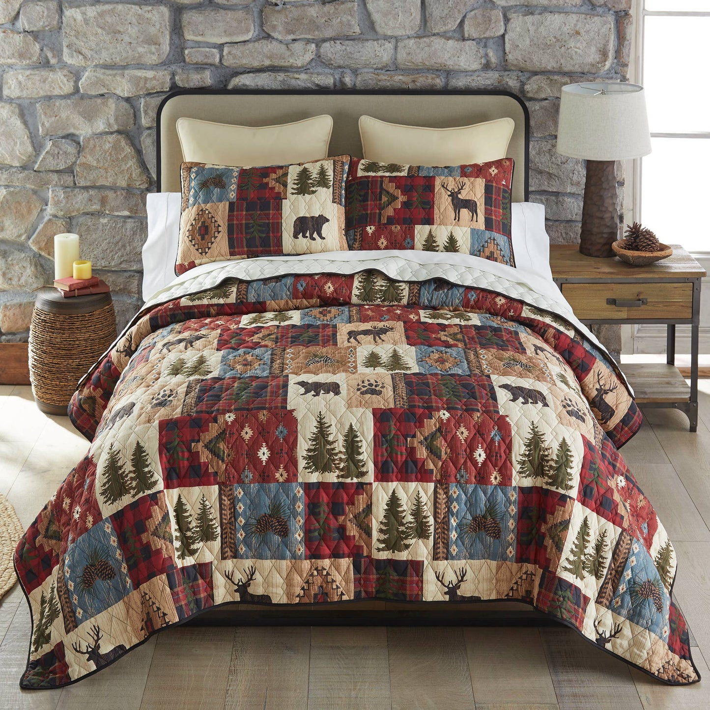 Woodland Patch Quilt Collection King sized