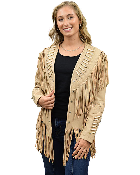 AS SEEN ON LAINEY WILSON -Ladies Leather Jacket