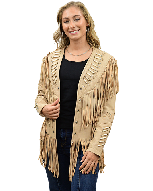 AS SEEN ON LAINEY WILSON -Ladies Leather Jacket