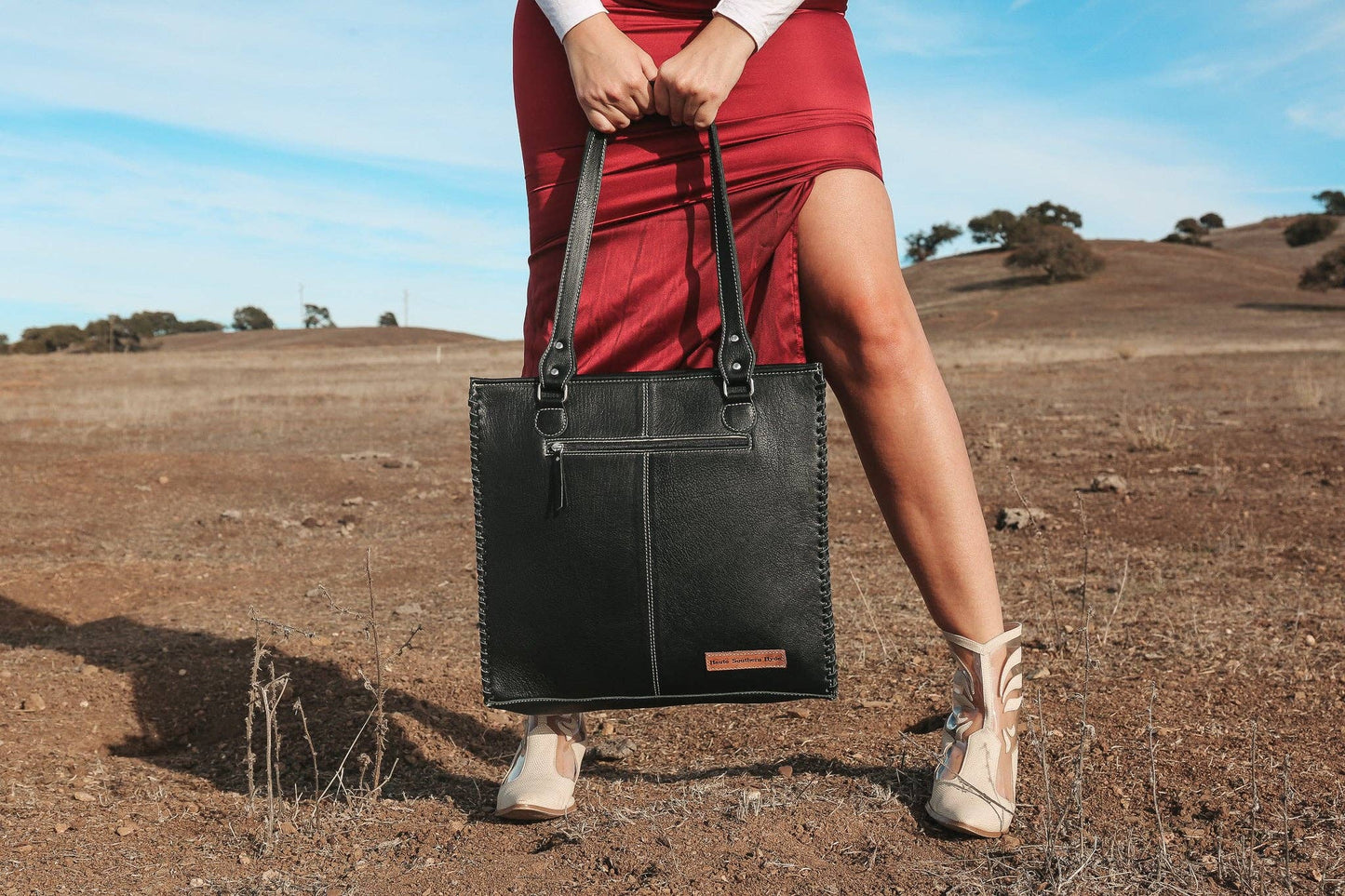 Luxe Cowgirl Tote a Haute Southern Hyde Cowhide Purse