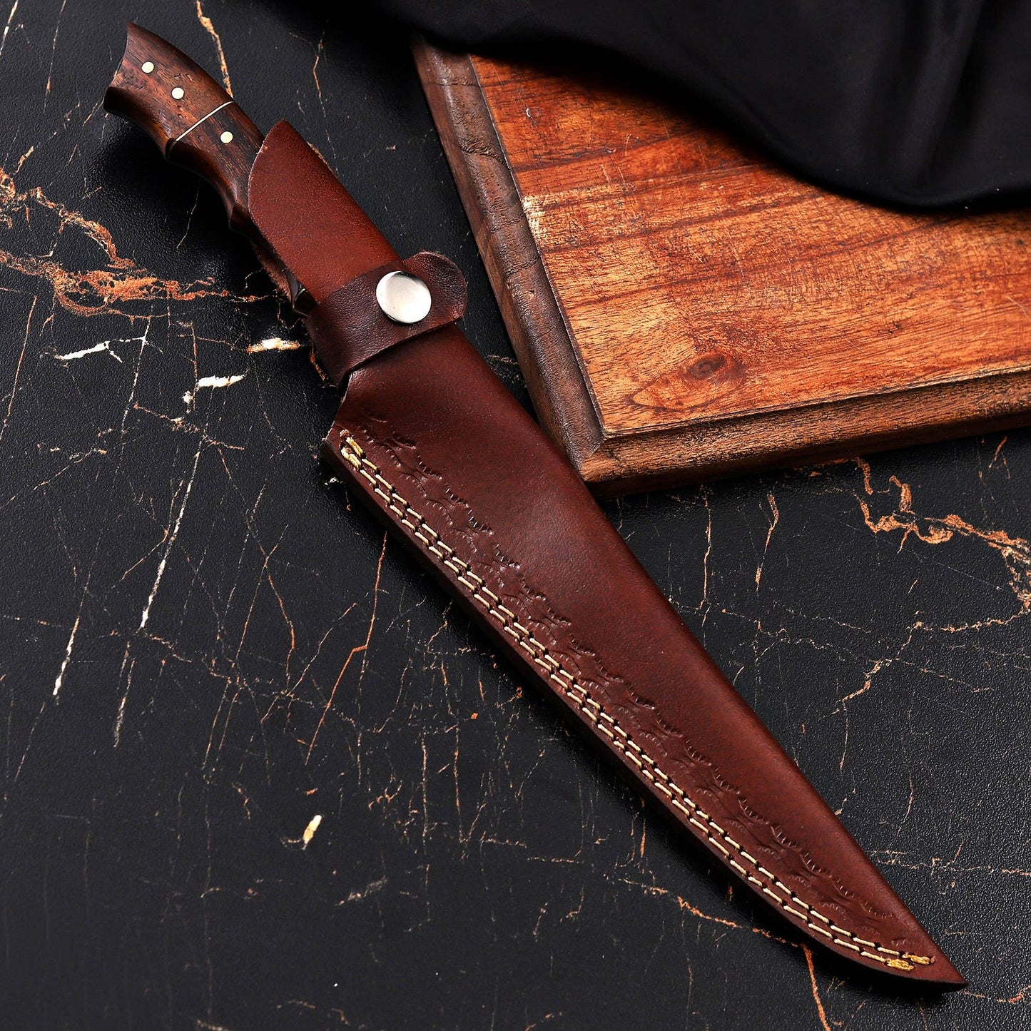 Fishing Fillet Knife Custom Damascus Steel Knife