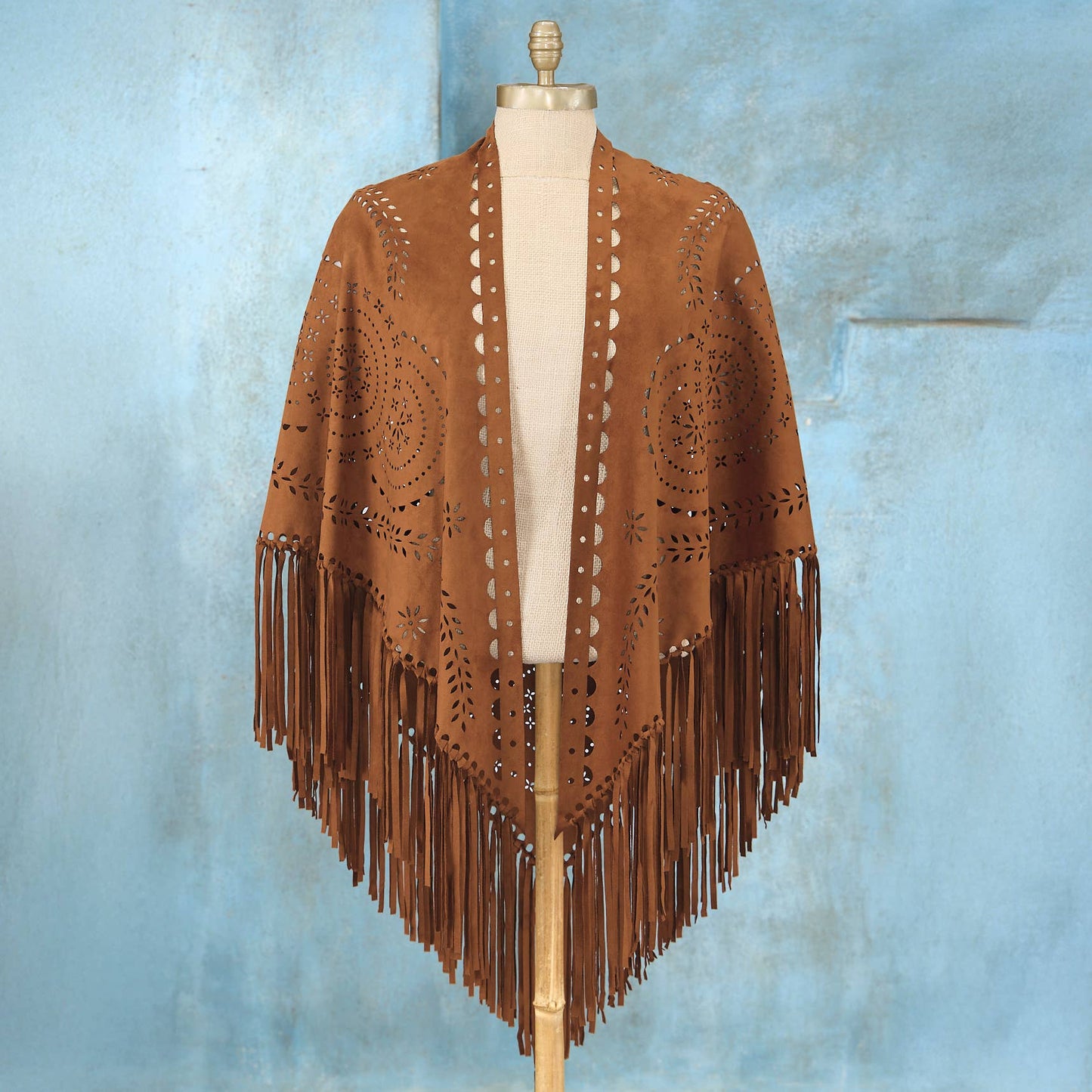 Sandpoint Medallion Fringed Wrap