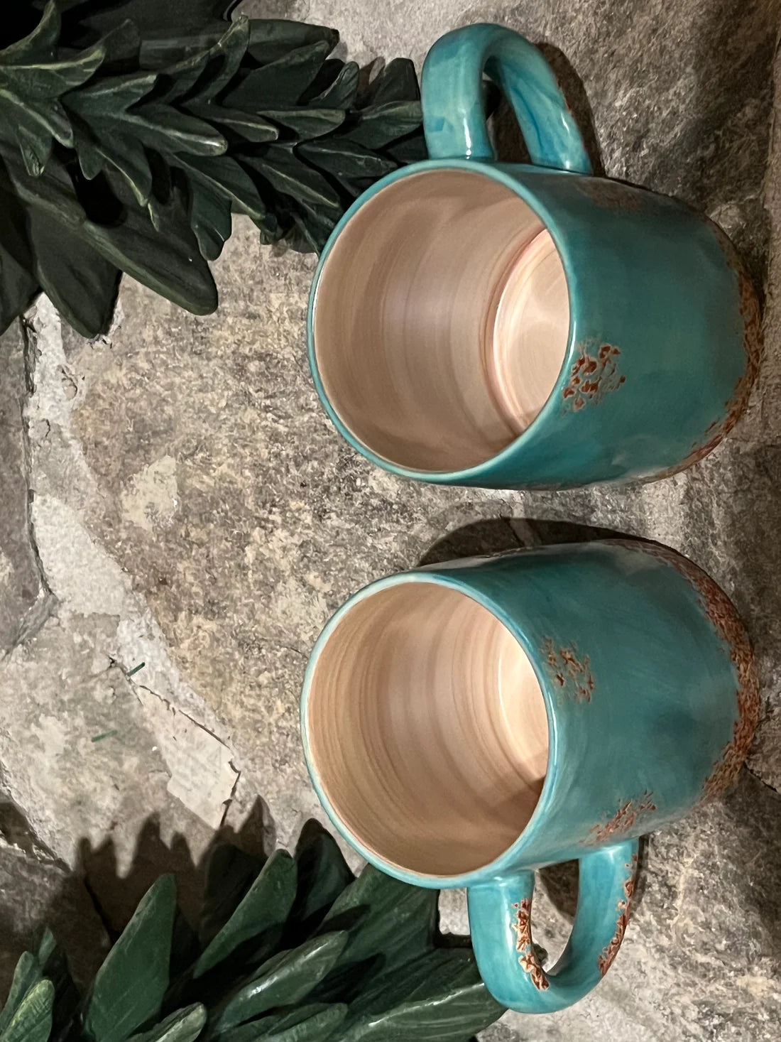 Old West Collection Turquoise Patina mug