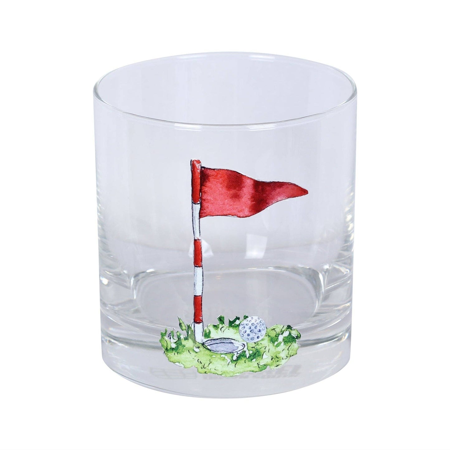 Golf Hole in One Rocks Glass