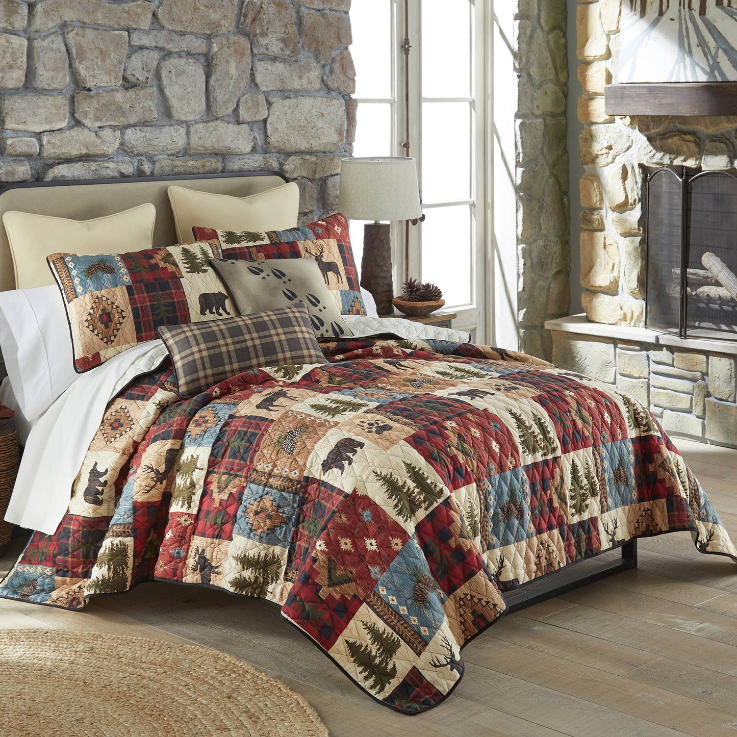 Woodland Patch Quilt Collection King sized