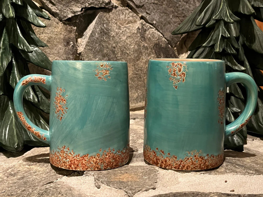 Old West Collection Turquoise Patina mug