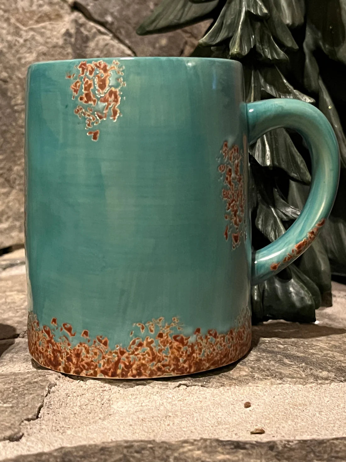 Old West Collection Turquoise Patina mug