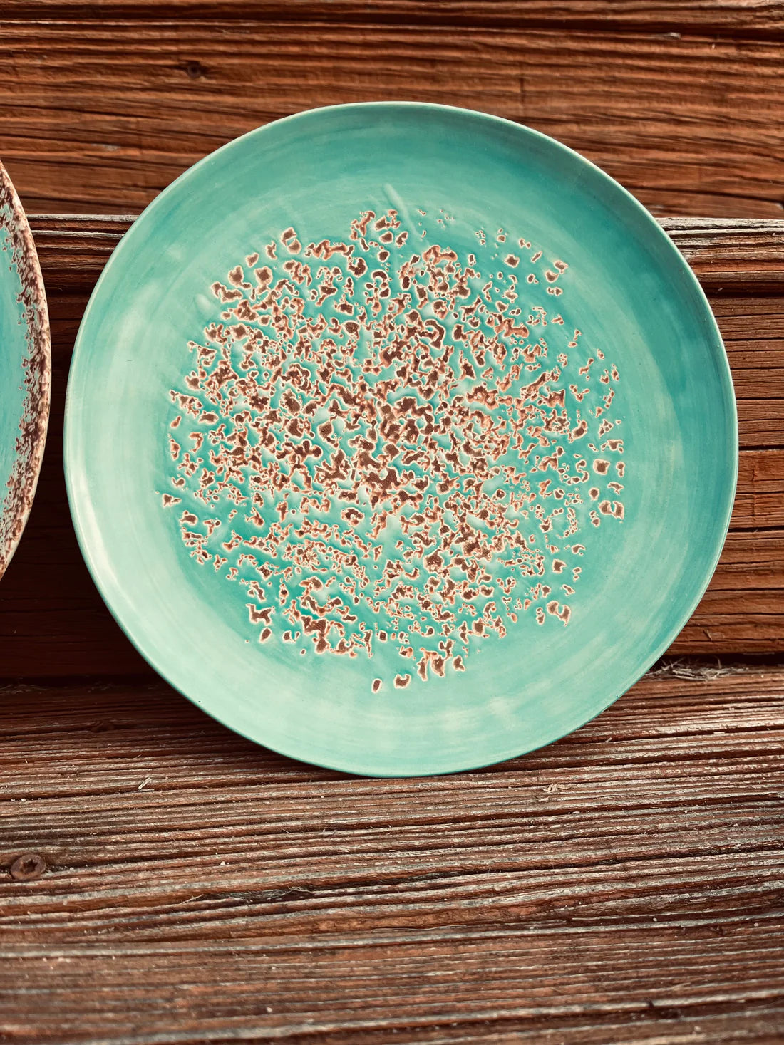 Old West Collection Turquoise Patina Dinner set.
