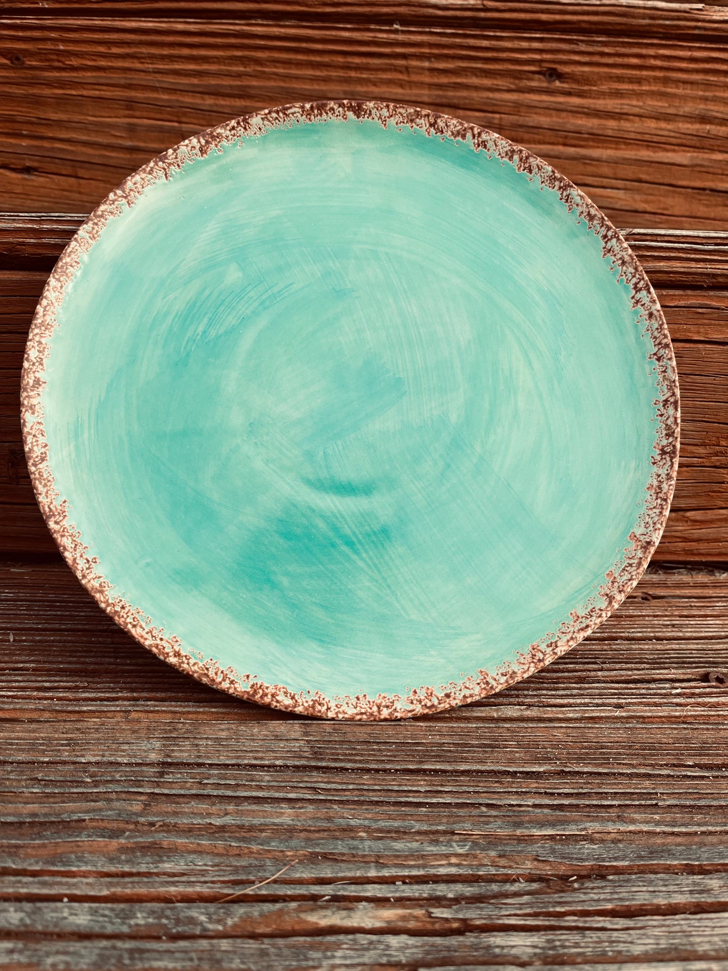 Old West Collection Turquoise Patina Dinner set.