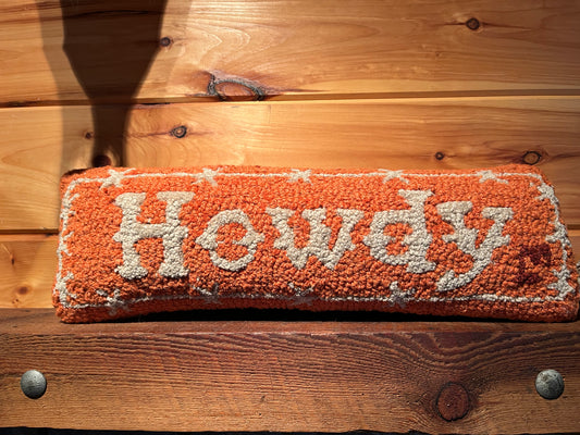 Howdy throw pillow