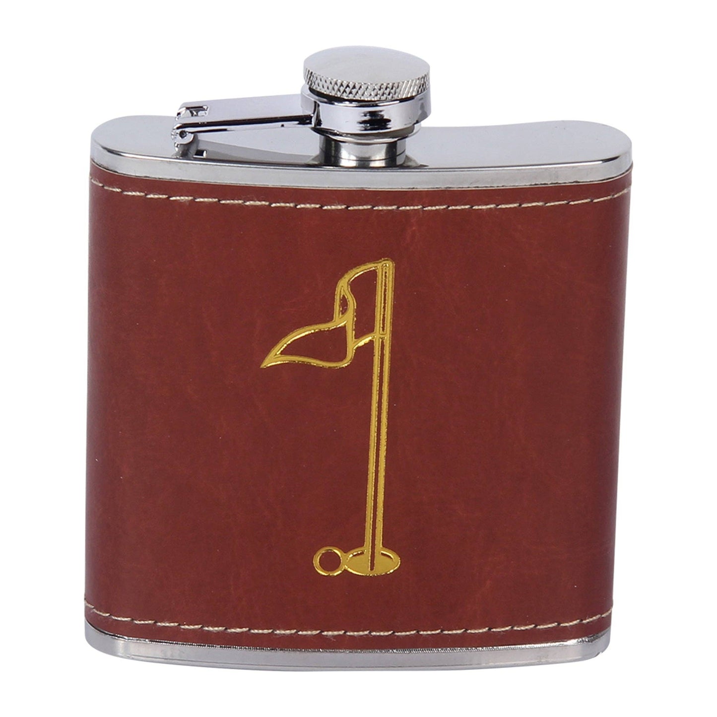 Leather wrapped Golf Flask