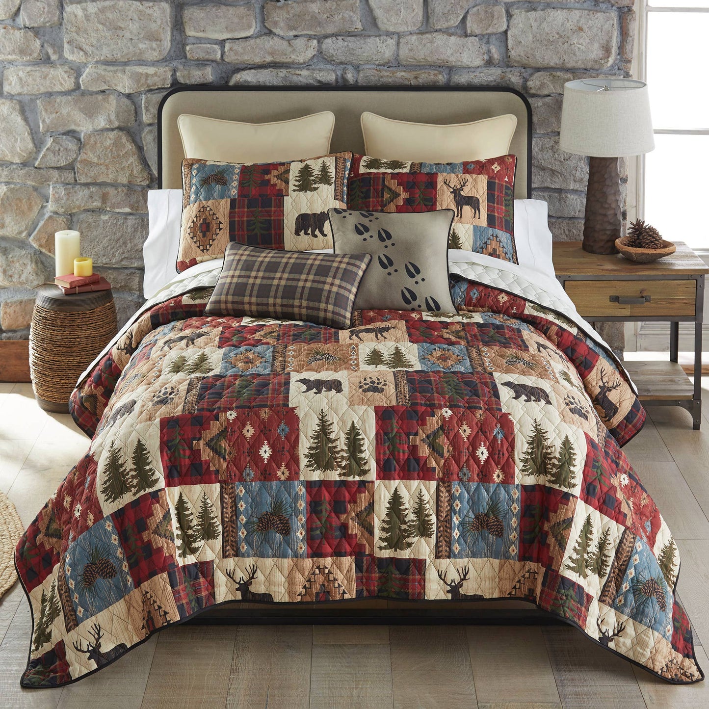 Woodland Patch Quilt Collection King sized