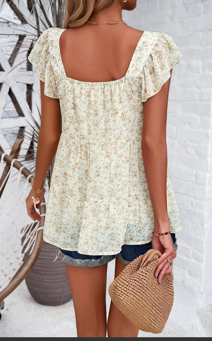 Babydoll Floral Shirt
