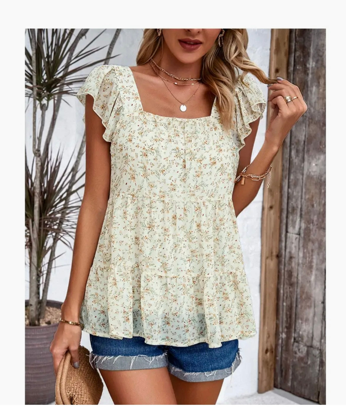 Babydoll Floral Shirt
