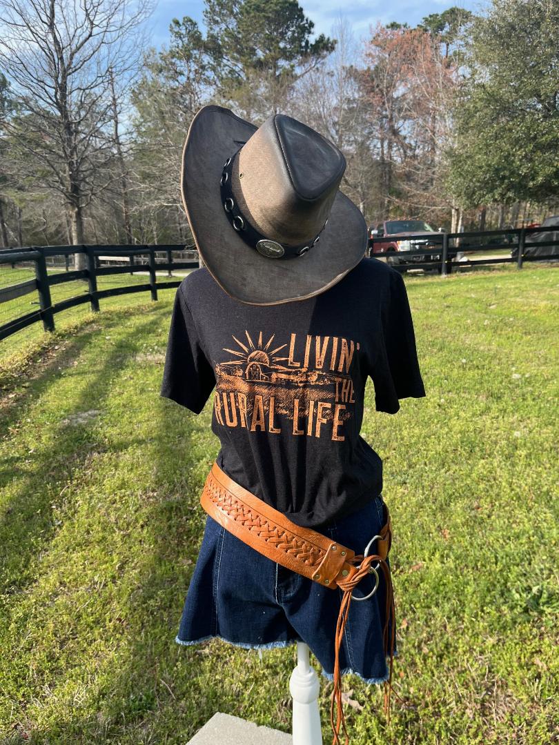 Morocco Fringe Leather Belt