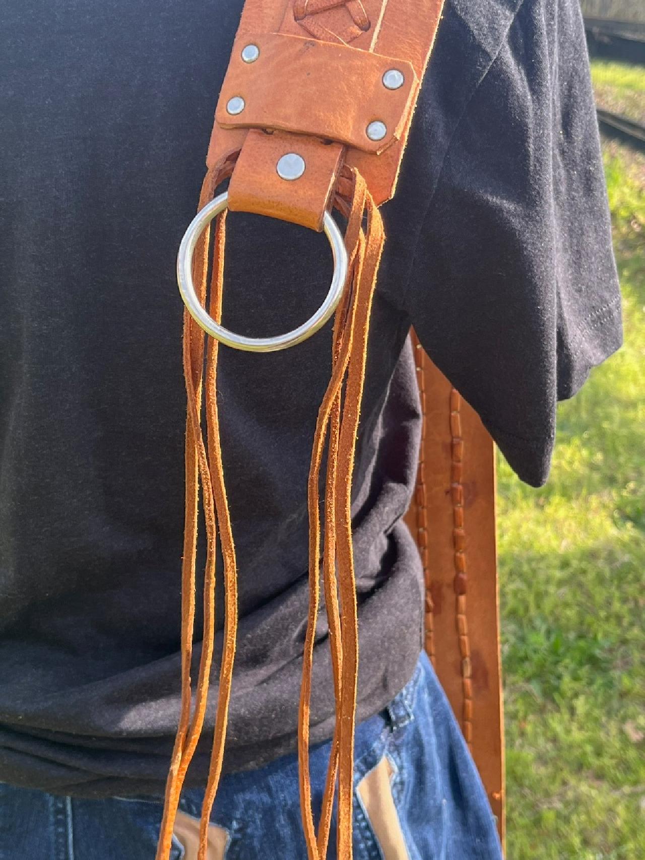 Morocco Fringe Leather Belt