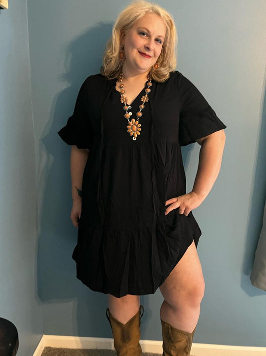 Flirty Knee length Dress