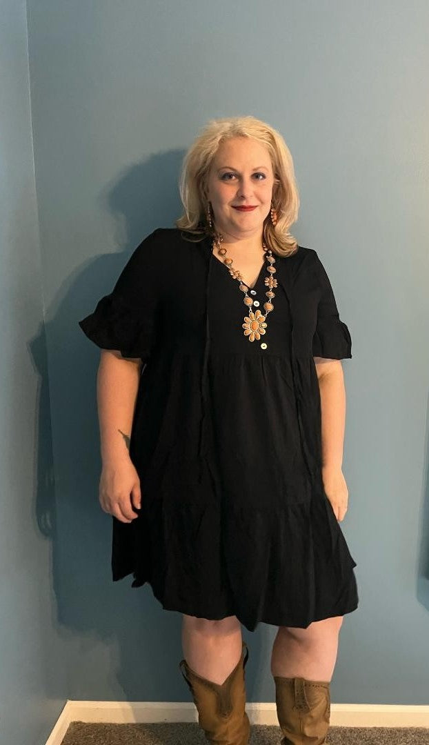 Flirty Knee length Dress