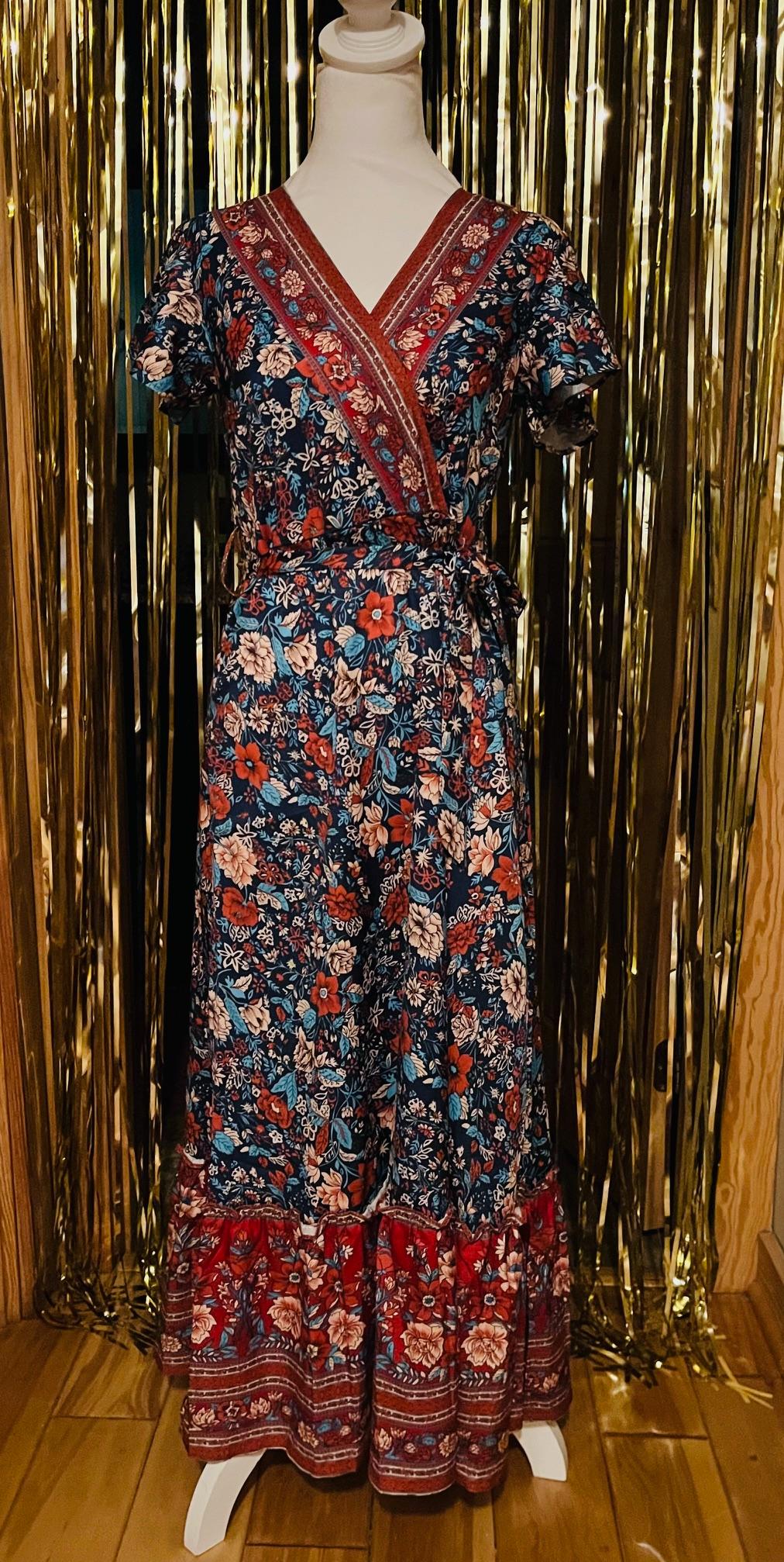 Boho dress in calming colors