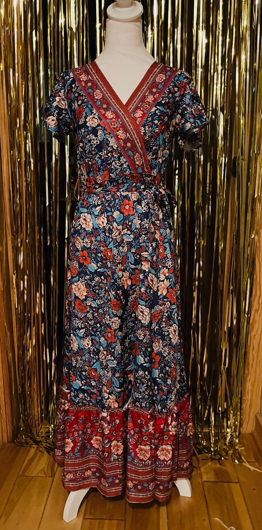 Boho dress in calming colors