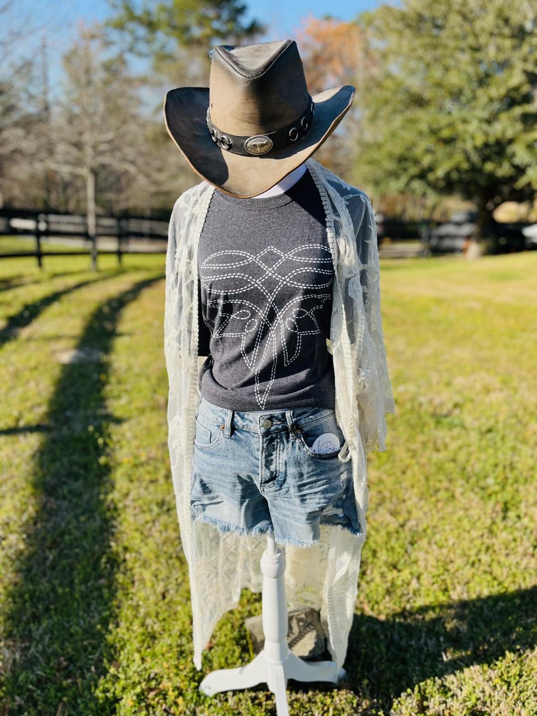 Boot stitch T-shirt