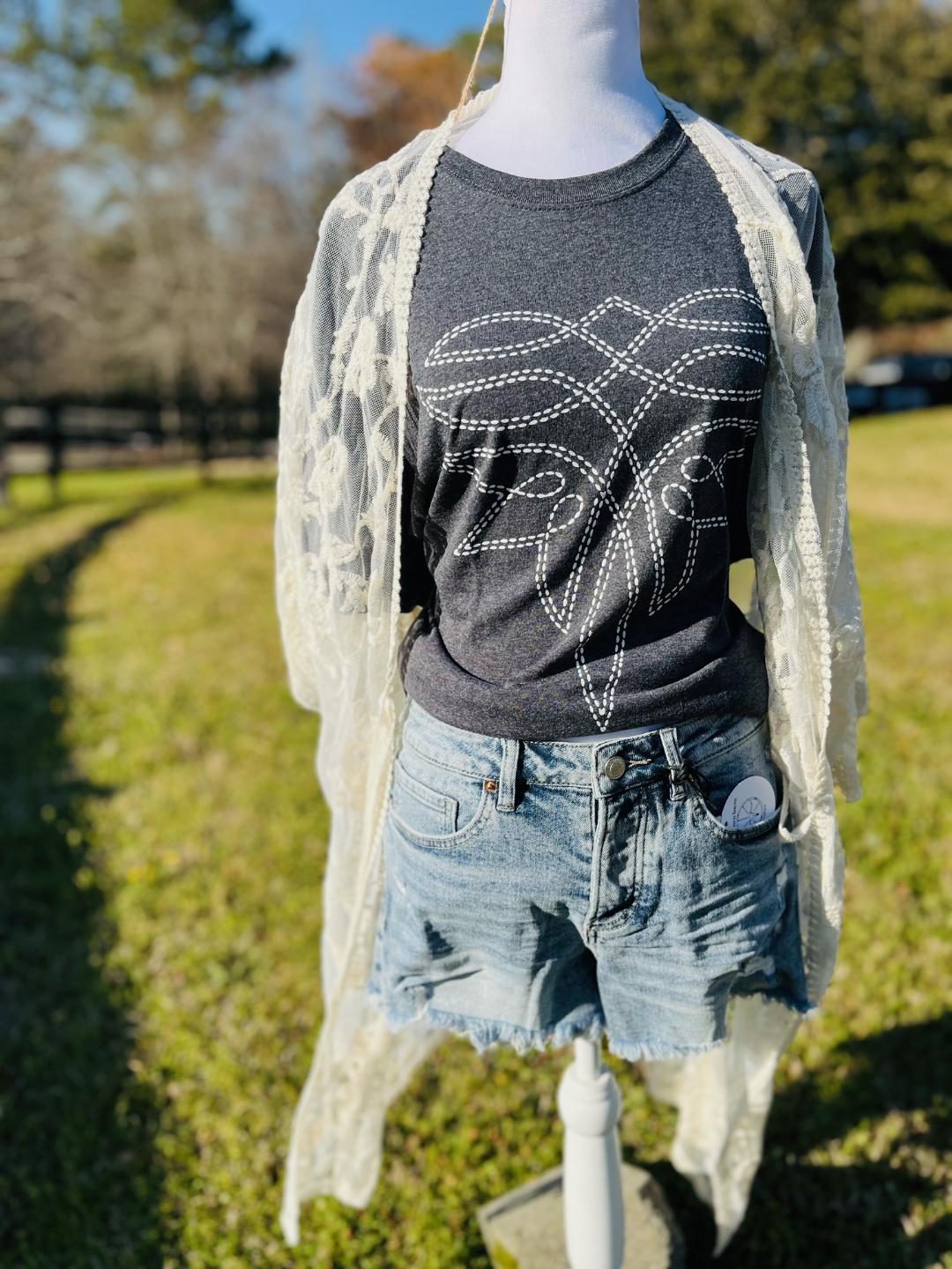 Boot stitch T-shirt
