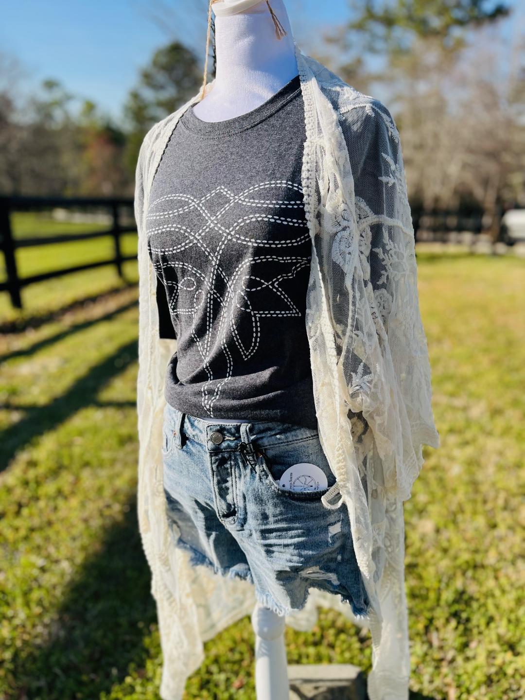 Boot stitch T-shirt