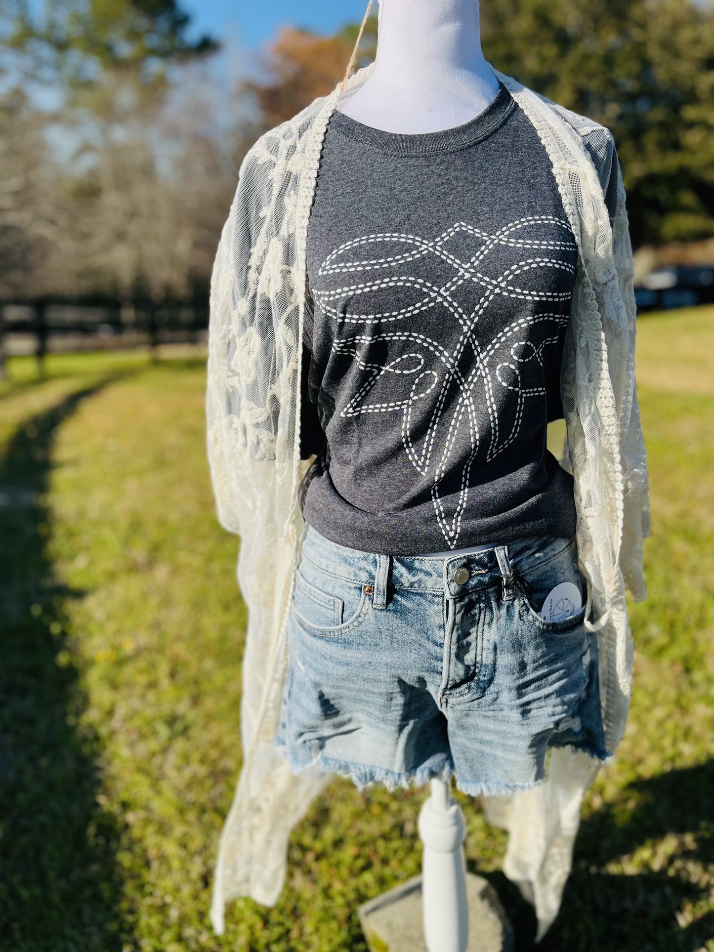 Boot stitch T-shirt