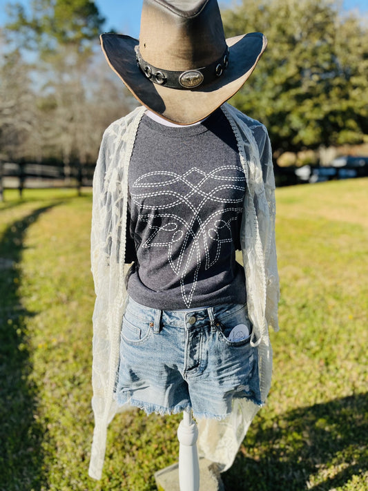Boot stitch T-shirt