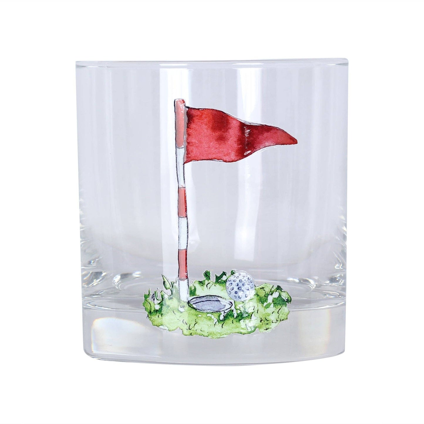 Golf Hole in One Rocks Glass