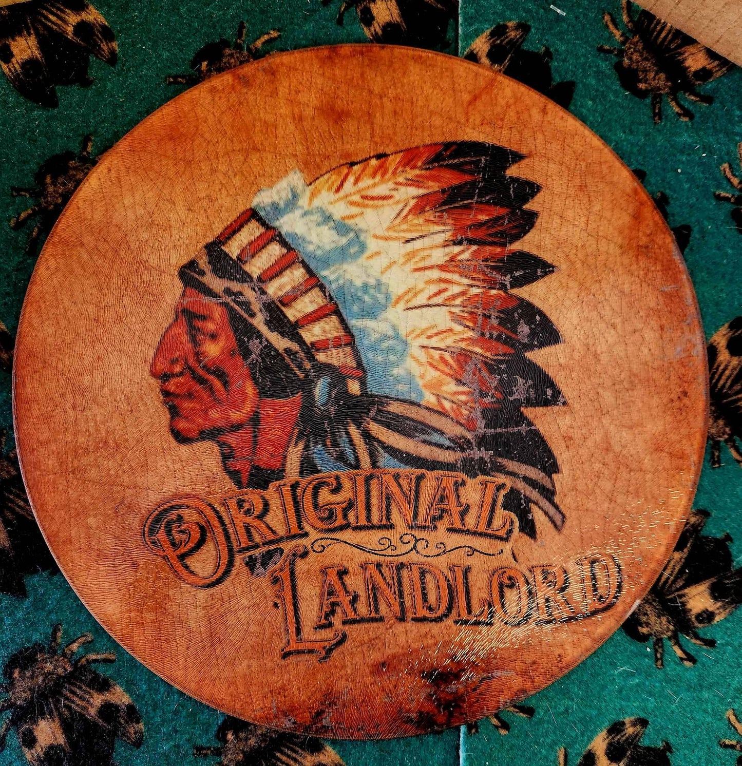 Round Glass Cutting board/Charcuterie/Trivet