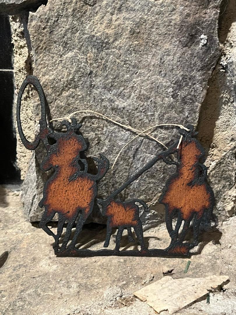 Western Metal Christmas ornaments