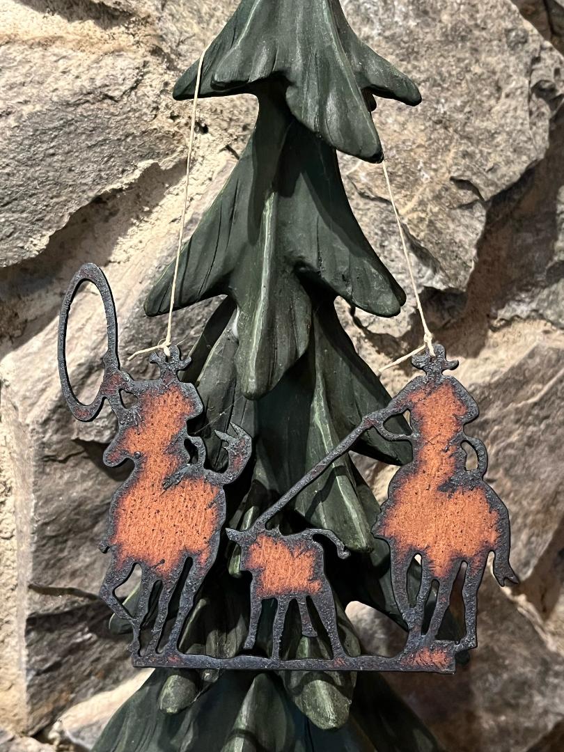 Western Metal Christmas ornaments