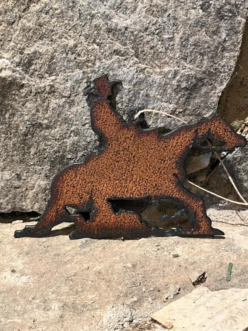 Western Metal Christmas ornaments