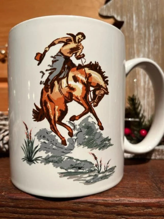 Bucking Bronco Cowboy mug